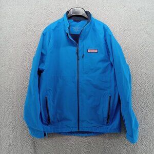 Vineyard Vines Jackets Mens Small Blue Full Zip Shell‎ Raincoat Performance Golf